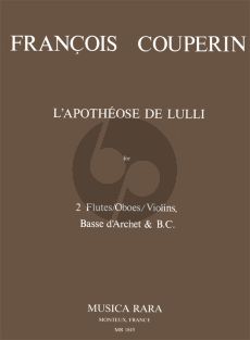 Couperin L'Apotheose de Lully (2 Flutes[Oboes/Violins] Viol)