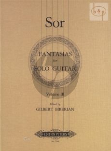 Fantasies Vol. 3 Op. 46 - 52 - 58 - 59 Guitar