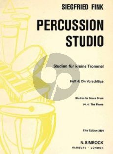 Fink Studies for Snare Drum Vol. 4 The Flams (Percussion Studio)