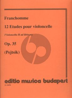 Franchomme 12 Studies Op.35 (2nd Cello ad Lib.) (Pejtsik)