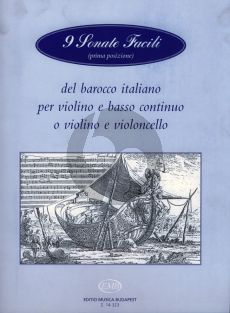 9 Sonate Facile del Barocco Italiano Violin-Bc (First Position) (Pejtsik/Vigh)