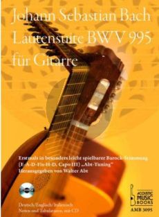 Bach Lautensuite BWV 995 Gitarre (Bk-Cd)