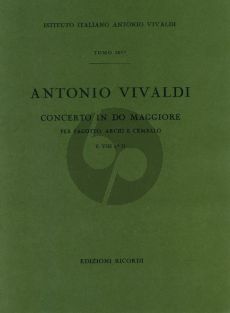 Vivaldi Concerto C major F.VIII n.21 bassoon-strings-cembalo