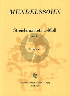 Mendelssohn Streichquartett Op.13 a-moll (Stimmen)