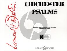 Bernstein Chichester Psalms Choir-Organ-Harp-Percussion Reduction for Organ with Parts for Harp and Percussion