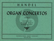 Handel 12 Organ Concertos Vol.2 No.7-12 arranged for Piano 4 Hands (Arranged by Adolf Ruthardt)