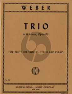 Weber Trio g-minor Op.63 for Flute [Violin], Violoncello and Piano