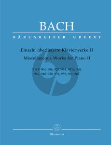 Bach Einzeln uberlieferte Klavierwerke Vol.2 (Urtext der Neuen Bach-Ausgabe)