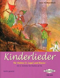 Kinderlieder Violine und Klavier (with 2nd part ad lib.) (1st.Pos.) (easy level)