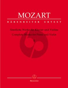 Mozart Sämtliche Werke Vol.2 Violine-Klavier (E.Reeser) (Urtext der Neue Mozart Ausgabe)