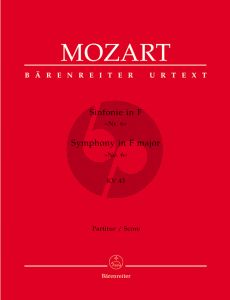 Mozart Symphonie F-dur KV 43 (No.6) Orchester Partitur