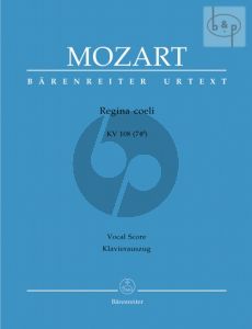 Regina coeli C-major KV 108 (74d) Sopr.-SATB-Orch. Vocal Score