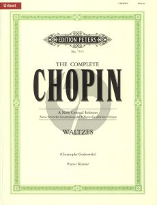 Chopin Waltzes for Piano (New Critical Edition edited by Christophe Grabowski) (Peters-Urtext)