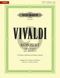 Vivaldi Concerto a-minor RV 522 Op.3 No.8 2 Violins-Piano (edited by Rudolf Eller)