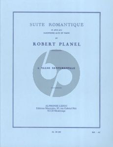 Planel Suite Romantique No.4 Valse Sentimentale Saxophone Alto et Piano