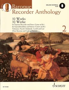 Baroque Recorder Anthology Vol.2 Bk-Audio Online (Descant Rec.-Piano[Guitar ad lib.]) (edited by Peter Bowman and Gudrun Heyens)