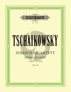 Tchaikovsky String Quartet No. 3 E-flat minor Op. 30 (Parts) (edited by Arno Hilf) (Peters)