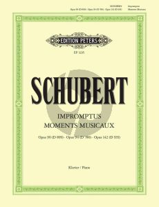Schubert Impromptus & Moments Musicaux Op.90 - 94 - 142 fur Klavier (Herausgeber Walter Niemann) (Peters)