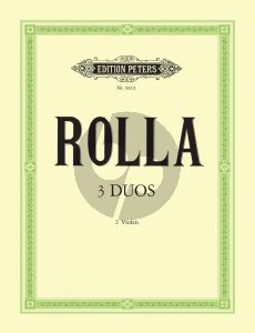 Rolla 3 Duos No.1-3 fur 2 Violas Stimmen (Herausgegeben von Ulrich Druner)