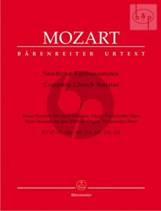 Samtliche Kirchensonaten Vol.1 (9 Sonaten for 2 Vi.-Organ with Vc./Bass) (Score/Parts)