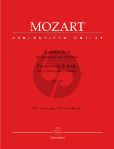 Mozart Concerto A-major KV 622 (Clar.A) (ed. Martin Schelhaas) (Barenreiter-Urtext)