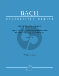 Komm Jesu Komm BWV 229 SATB-SATB Chorpartitur