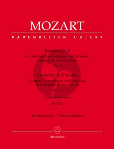 Mozart Concerto No. 7 F-major KV 242 "Lodron Concerto" for Three or Two Pianos and Orchestra (piano reduction) (Douglas Woodfull-Harris)