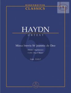 Missa Brevis St.Joannis de Deo (Kleine Orgel- Solo Messe) Hob.XXII:7 (Sopr.Solo-SATB- Strings-Organ)
