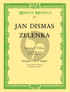 Zelenka Sonate No. 5 F-dur ZWV 181 - 5 2 Oboen-Fagott-Bc (Part.-Stimmen) (Wolfgang Horn) (Barenreiter)