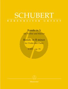 Schubert Rondo h-moll Op.70 (D 895) Violine und Klavier (Helmut Wirth) (Barenreiter-Urtext)