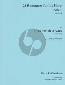 Parish Alvars 24 Romances Vol. 1 No. 1 - 12 Harp (edited by John Thomas)