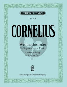 Cornelius Weihnachtslieder Op.8 (Mittel/Original) (Deutsch/English)