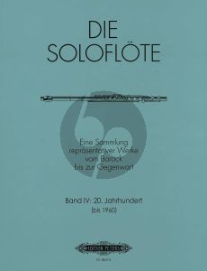Album Die Soloflote Vol.4: 20. Jahrhundert bis 1960 (Eine Sammlung reprasentativer Werke vom Barock bis zur Gegenwart) (Herausgegeben von Mirjam Nastasi)