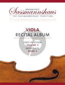 Viola Recital Album Vol.2 9 Recital Pieces in First Position for Viola and Piano or Two Violas (Christoph Sassmannshaus - Melissa Lusk)