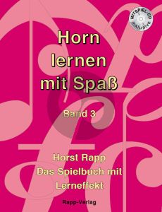 Rapp Horn lernen mit Spass Vol.3 Buch mit Cd