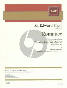 Elgar Romance Op.62 Fagott and String Quartet (Arranged by Trevor Cramer) (Score and Parts)