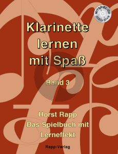 Rapp Klarinette lernen mit Spass Vol. 3 (Bk-Cd)