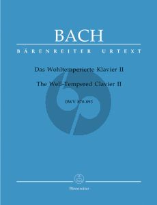 Bach Wohltemperierte Klavier Vol. 2 BWV 870 - 893 (Edited by Alfred Dürr) (Barenreiter-Urtext)