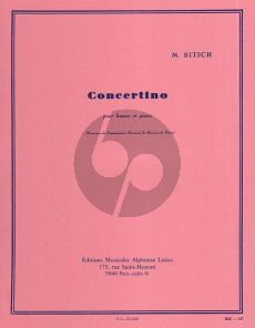Bitsch Concertino Bassoon and Piano