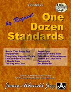 Aebersold Jazz Improvisation Vol.23 One Dozen Standards for Any C, Eb, Bb, Bass Instrument or Voice - Intermediate/Advanced (Bk-Cd)