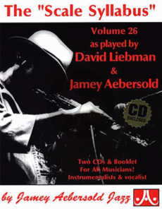 Aebersold Jazz Improvisation Vol.26 Scale Syllabus for Any C, Eb, Bb, Bass Instrument or Voice - Intermediate/Advanced (Bk-Cd)