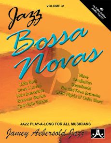 Aebersold  Jazz Improvisation Vol.31 Bossa Novas Book with Online w/MP3 Audio