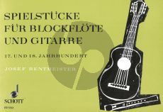 Spielstücke aus dem 17. und 18. Jahrhundert Altblockflöte-Gitarre (Rentmeister)