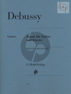 Debussy Sonate g-minor Violin-Piano (edited by Ernst-Günter Heinemann) (Henle-Urtext)