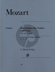 Mozart Duos G-dur KV 423 / B-dur KV 424 for Violin and Viola Score and Parts (edited by Anja Bensieck) (Henle-Urtext)