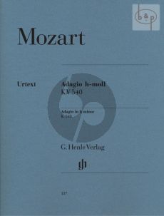 Mozart Adagio h-moll / B-Minor KV 540 Klavier (Ullrich Scheideler) (Henle-Urtext)