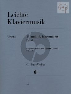 Leichte Klaviermusik des 18 - 19. Jahrhundert Vol. 2 (edited by Walter Georgii) (Henle-Urtext)