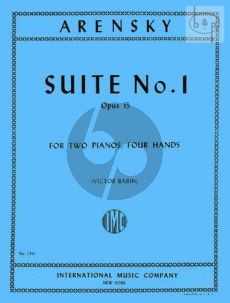 Suite No.1 Op.15 2 Piano's (set of 2 copies)