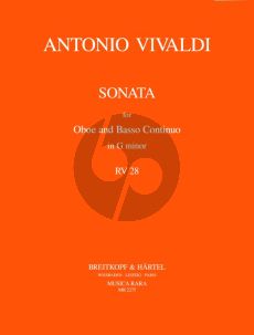 Vivaldi Sonata g-minor RV 28 Oboe-Bc (Caldini)