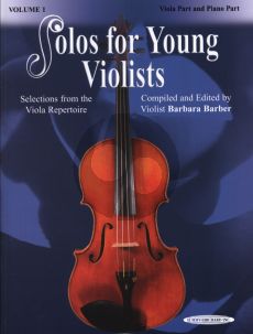 Album Solos for Young Violists Vol.1 for Viola with Piano Accompaniment (compiled and edited by Barbara Barber)